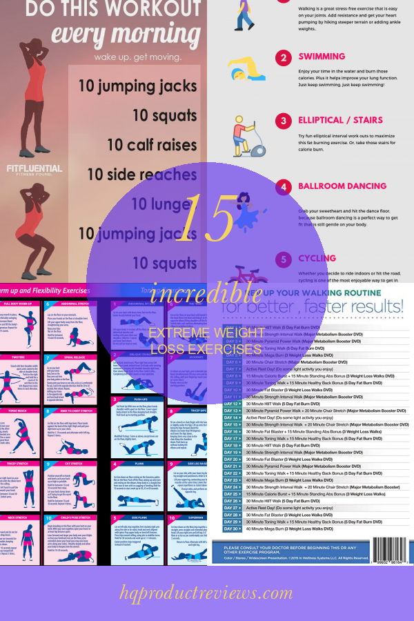 15 Incredible Extreme Weight Loss Exercises - Best Product Reviews